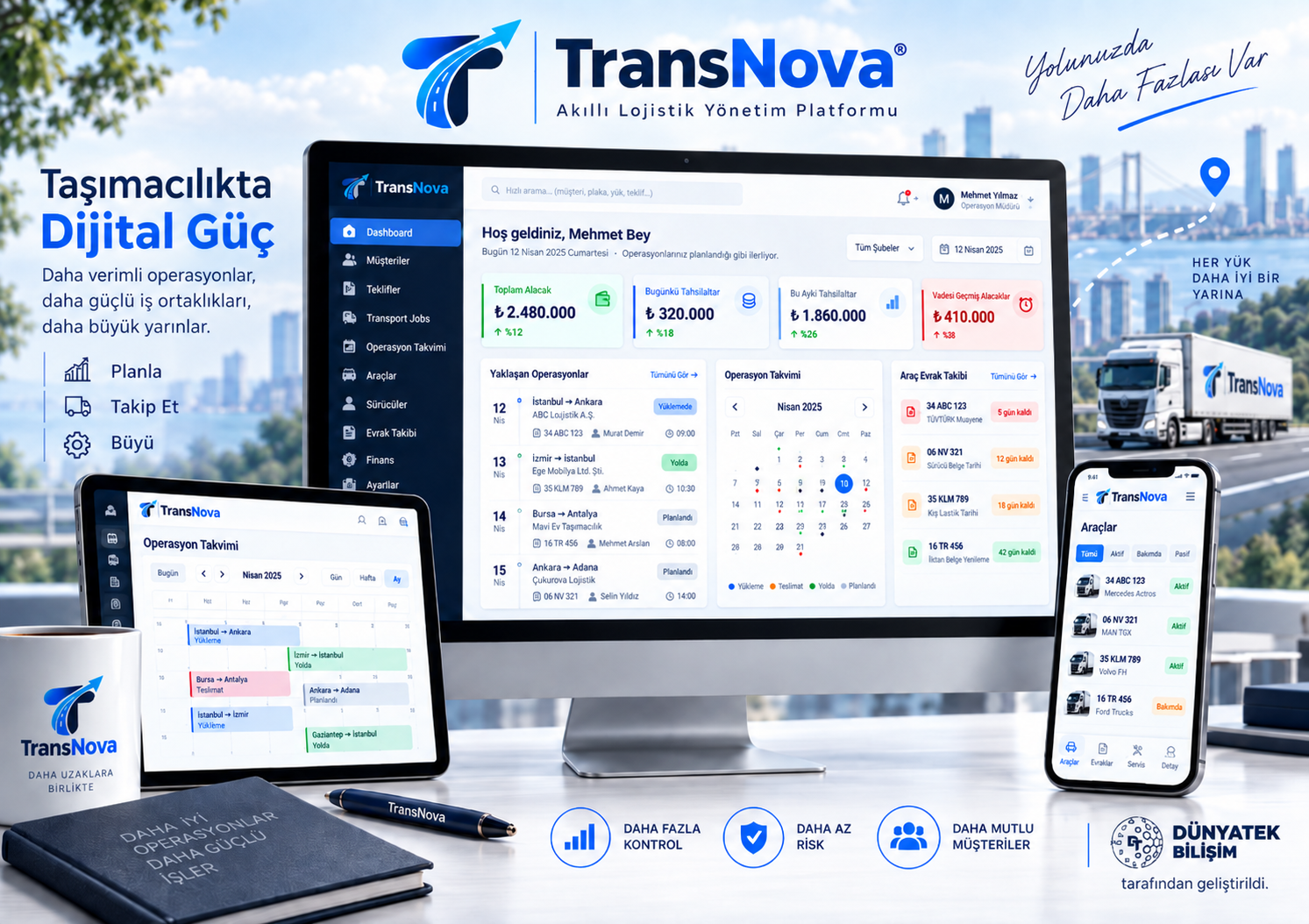 TRANSNOVA – Nakliyat, Filo ve Taşımacılık Yönetim Yazılımı